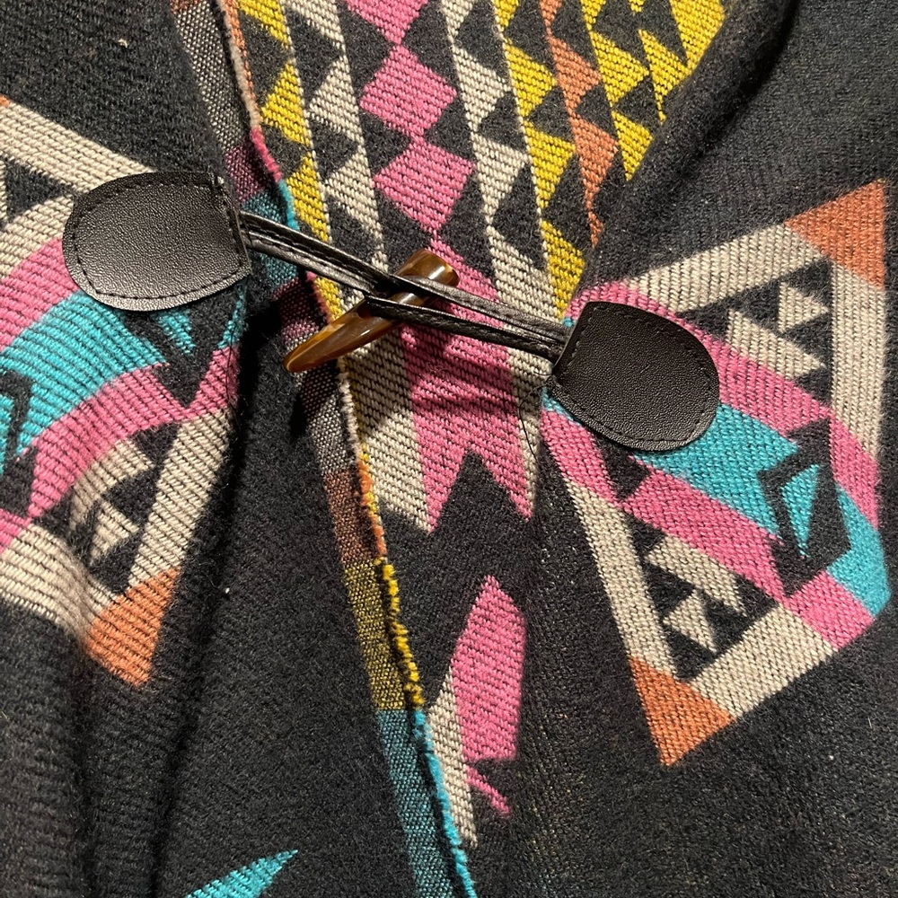 Button Front Poncho - image 3